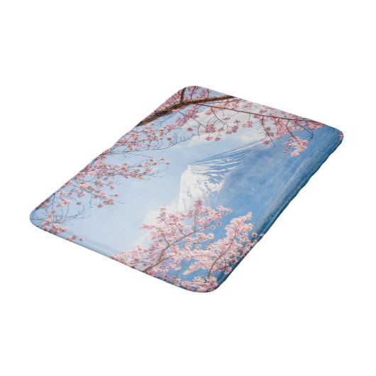IJs en sneeuw | Cherry Blossom Mt. Fuji Japan Badmat (Gekanteld)