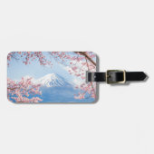 IJs en sneeuw | Cherry Blossom Mt. Fuji Japan Bagagelabel (Voorkant horizontaal)