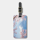 IJs en sneeuw | Cherry Blossom Mt. Fuji Japan Bagagelabel (Voorkant verticaal)