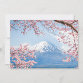 IJs en sneeuw | Cherry Blossom Mt. Fuji Japan Bedankkaart (Voorkant)