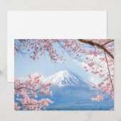 IJs en sneeuw | Cherry Blossom Mt. Fuji Japan Bedankkaart (Voorkant / Achterkant)