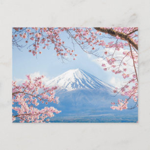 IJs en sneeuw   Cherry Blossom Mt. Fuji Japan Briefkaart