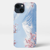 IJs en sneeuw | Cherry Blossom Mt. Fuji Japan iPhone Hoesje (Achterkant)