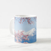 IJs en sneeuw | Cherry Blossom Mt. Fuji Japan Koffiemok (Voorkant links)
