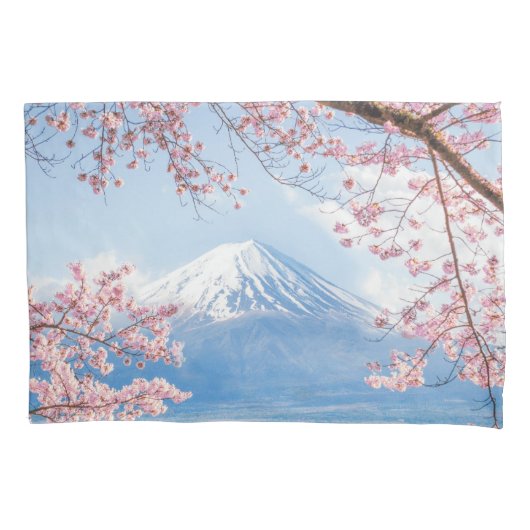 IJs en sneeuw | Cherry Blossom Mt. Fuji Japan Kussensloop (Voorkant)