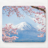 IJs en sneeuw | Cherry Blossom Mt. Fuji Japan Muismat (Voorkant)