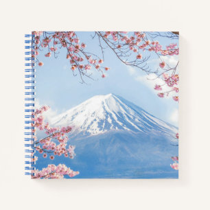 IJs en sneeuw   Cherry Blossom Mt. Fuji Japan Notitieboek