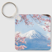 IJs en sneeuw | Cherry Blossom Mt. Fuji Japan Sleutelhanger (Voorkant)