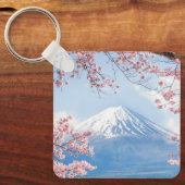IJs en sneeuw | Cherry Blossom Mt. Fuji Japan Sleutelhanger (Voorkant)