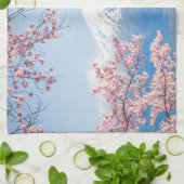 IJs en sneeuw | Cherry Blossom Mt. Fuji Japan Theedoek (Gevouwen)