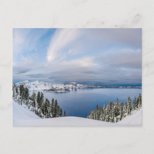 IJs en sneeuw | Crater Lake Oregon Briefkaart (Voorkant)