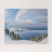 IJs en sneeuw | Crater Lake Oregon Legpuzzel (Horizontaal)