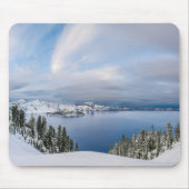 IJs en sneeuw | Crater Lake Oregon Muismat (Voorkant)