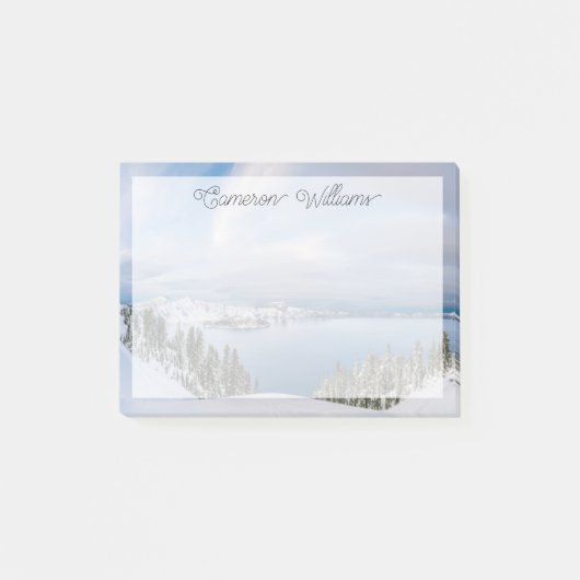 IJs en sneeuw | Crater Lake Oregon Post-it® Notes (Voorkant)