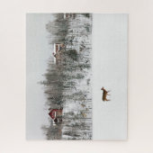 IJs en sneeuw | Deer in Snow Quebec, Canada Legpuzzel (Verticaal)