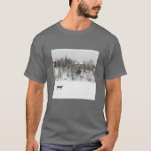 IJs en sneeuw | Deer in Snow Quebec, Canada T-shirt (Voorkant)