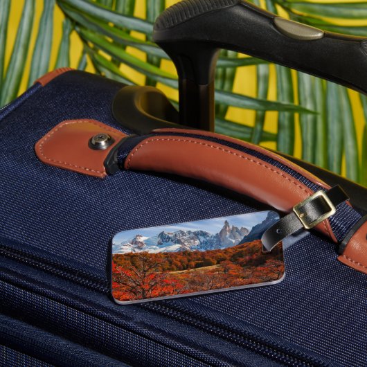 IJs en sneeuw | El Chalten, Argentinië Patagonia Bagagelabel (Voorkant Insitu 3)