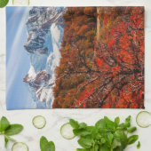 IJs en sneeuw | El Chalten, Argentinië Patagonia Theedoek (Gevouwen)