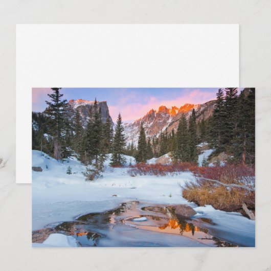 IJs en sneeuw | Estes Park, Colorado Bedankkaart (Voorkant / Achterkant)