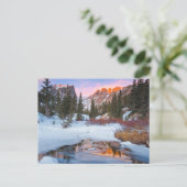 IJs en sneeuw | Estes Park, Colorado Briefkaart (Staand voorkant)