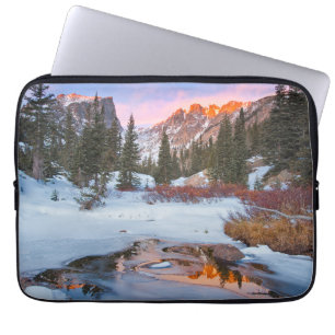 IJs en sneeuw Estes Park, Colorado Laptop Sleeve