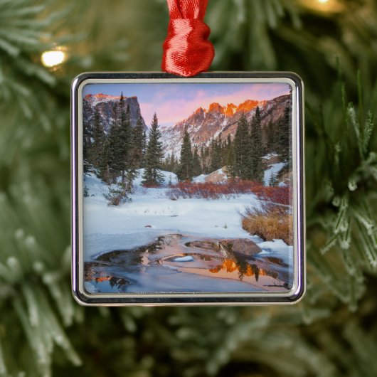 IJs en sneeuw | Estes Park, Colorado Metalen Ornament (Boom)