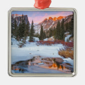 IJs en sneeuw | Estes Park, Colorado Metalen Ornament (Voorkant)