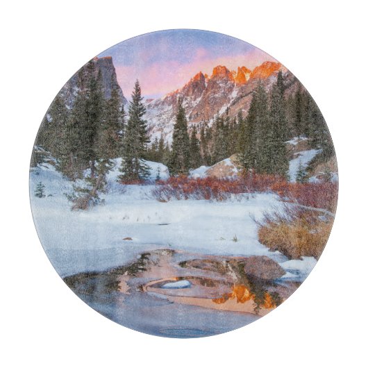 IJs en sneeuw | Estes Park, Colorado Snijplank (Voorkant)