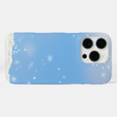 IJs en sneeuw getextureerd Case-Mate iPhone Case (Achterkant (horizontaal))