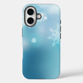 IJs en sneeuw getextureerd iPhone 16 Hoesje