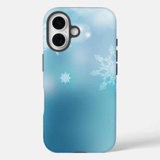 IJs en sneeuw getextureerd Case-Mate iPhone Case (Achterkant)