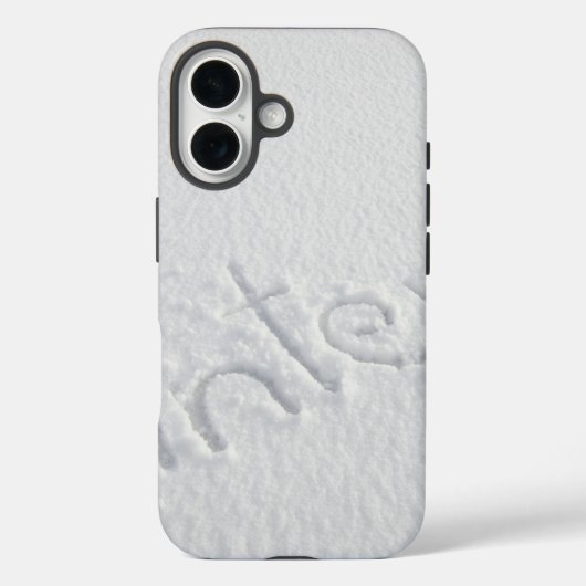IJs en sneeuw getextureerd Case-Mate iPhone Case (Achterkant)