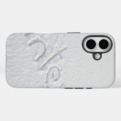 IJs en sneeuw getextureerd Case-Mate iPhone Case (Achterkant (horizontaal))