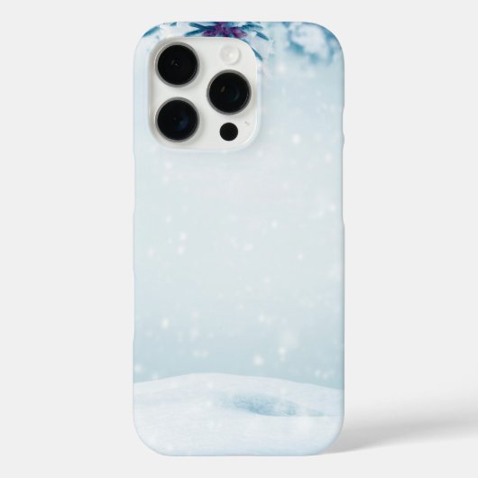 IJs en sneeuw getextureerd Case-Mate iPhone Case (Achterkant)