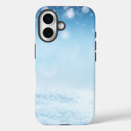 IJs en sneeuw getextureerd Case-Mate iPhone Case (Achterkant)
