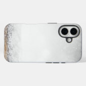 IJs en sneeuw getextureerd Case-Mate iPhone Case (Achterkant (horizontaal))