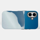 IJs en sneeuw getextureerd Case-Mate iPhone Case (Achterkant (horizontaal))