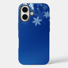 IJs en sneeuw getextureerd iPhone 16 Hoesje