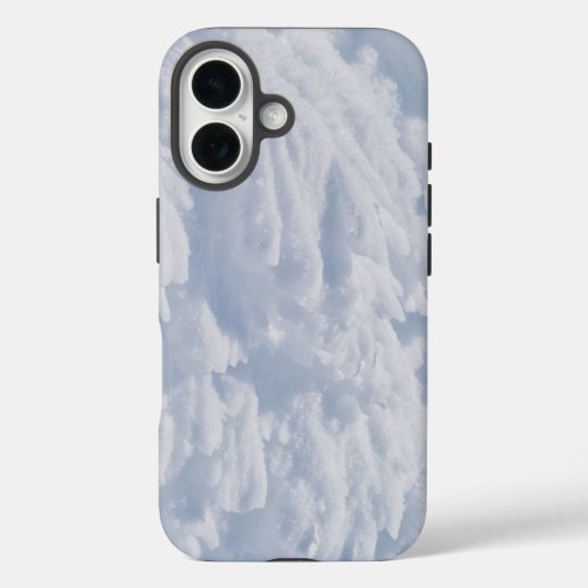 IJs en sneeuw getextureerd Case-Mate iPhone Case (Achterkant)