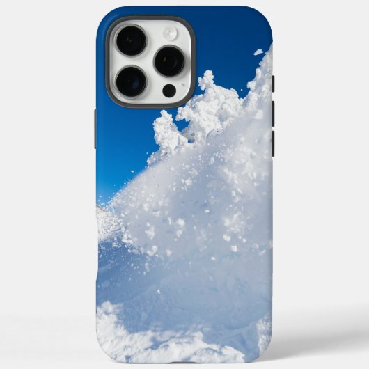 IJs en sneeuw getextureerd Case-Mate iPhone Case (Achterkant)