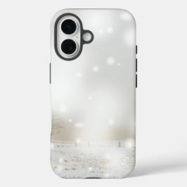 IJs en sneeuw getextureerd iPhone 16 Hoesje