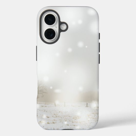IJs en sneeuw getextureerd Case-Mate iPhone Case (Achterkant)