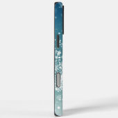 IJs en sneeuw getextureerd Case-Mate iPhone Case (Achterkant / Rechts)