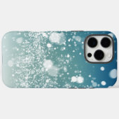 IJs en sneeuw getextureerd Case-Mate iPhone Case (Achterkant (horizontaal))