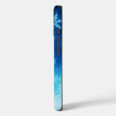 IJs en sneeuw getextureerd Case-Mate iPhone Case (Achterkant / Links)