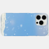 IJs en sneeuw getextureerd Case-Mate iPhone Case (Achterkant (horizontaal))
