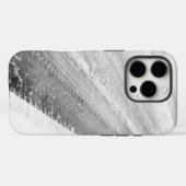 IJs en sneeuw getextureerd Case-Mate iPhone Case (Achterkant (horizontaal))