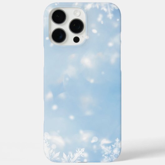 IJs en sneeuw getextureerd Case-Mate iPhone Case (Achterkant)