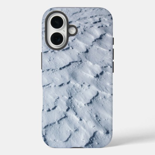 IJs en sneeuw getextureerd Case-Mate iPhone Case (Achterkant)