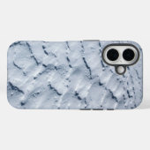 IJs en sneeuw getextureerd Case-Mate iPhone Case (Achterkant (horizontaal))